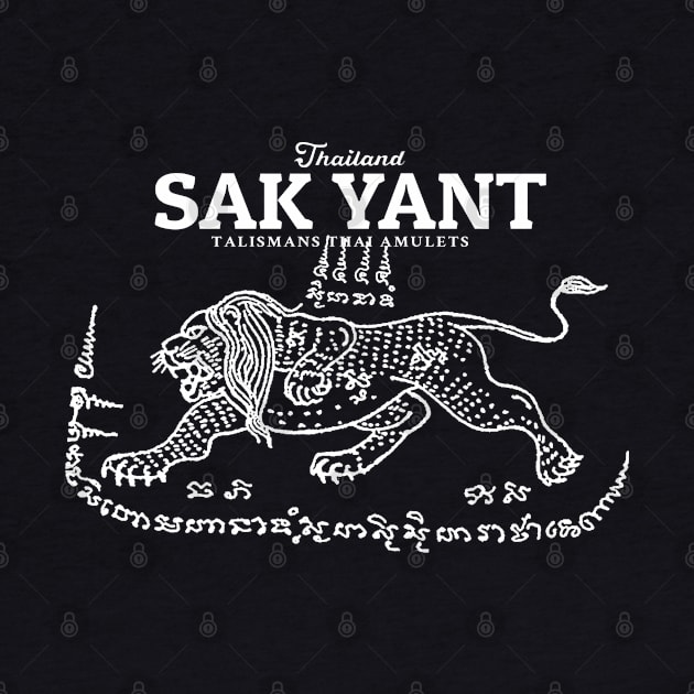 Sak Yant Lion by KewaleeTee